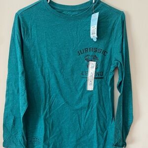 Jurassic Legend Kids Teal Long Sleeve Shirt